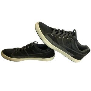 Skecher's Men's Memory Foam Charcoal Gray Casual Leather Sneakers 62885 Size 9.5